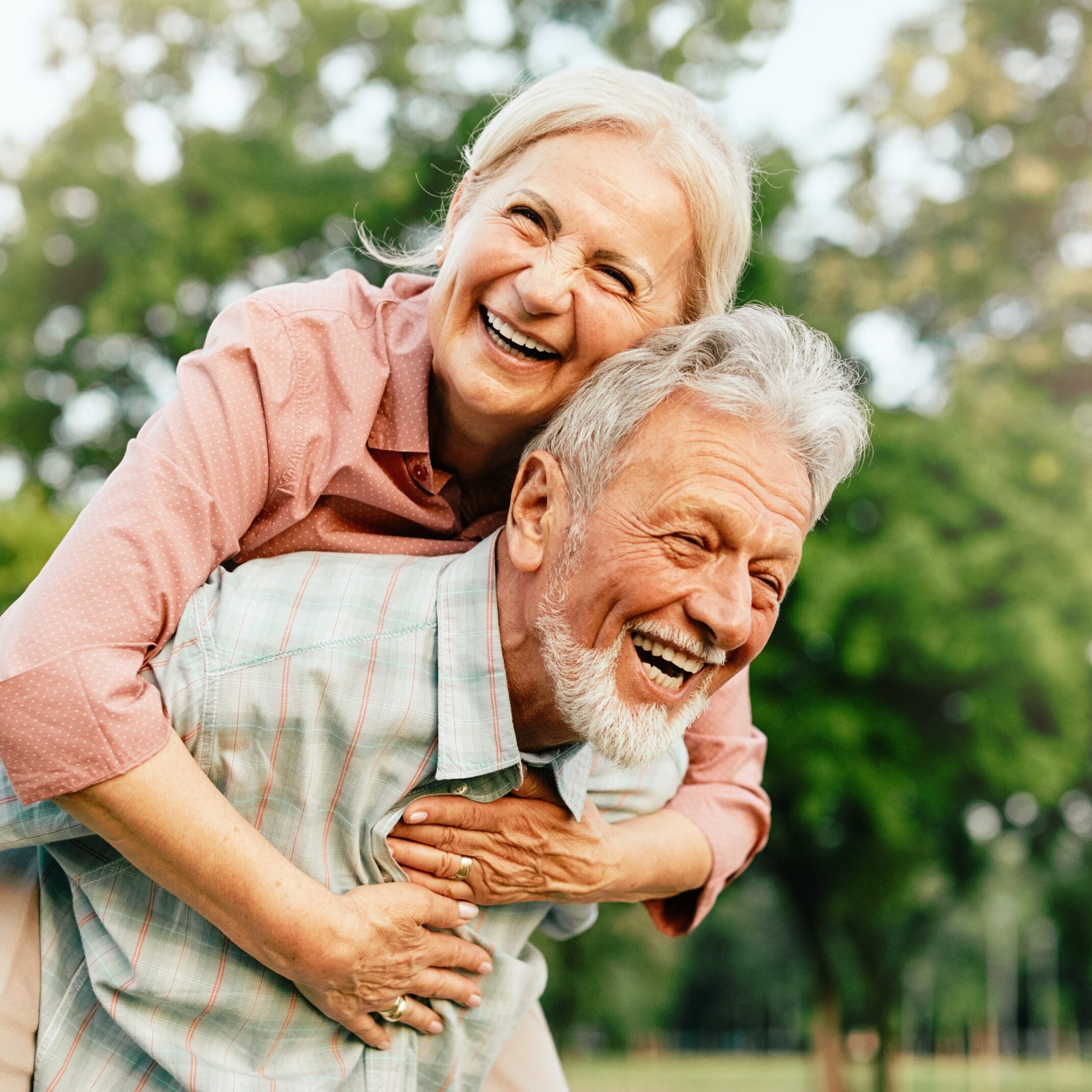 Active Baby Boomer couple enjoying life outdoors