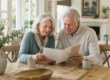 Older couple reviewing a thoughtfully targeted direct-mail piece together at home